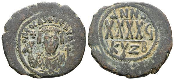 Phocas (602-610). Æ 40 Nummi (30mm, 11.37g).