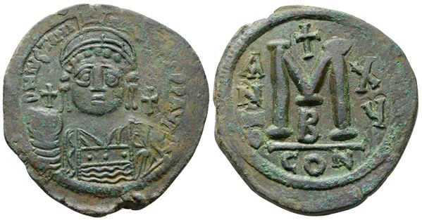 Justinian I (527-565). Æ 40 Nummi (39mm, 23.30g).