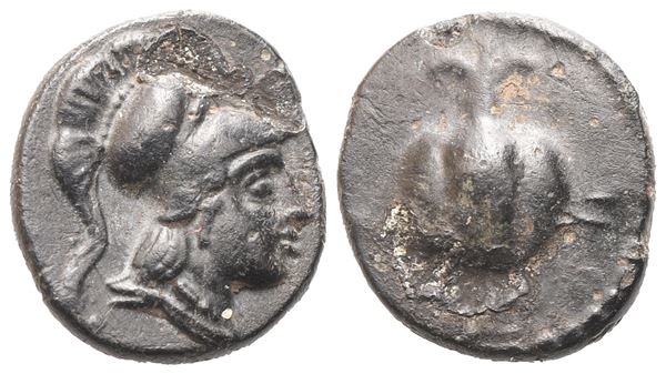 Pamphylia, Side, 1st century BC, Chalkous; Æ (1,08 g; 10,2 mm; 6 h)