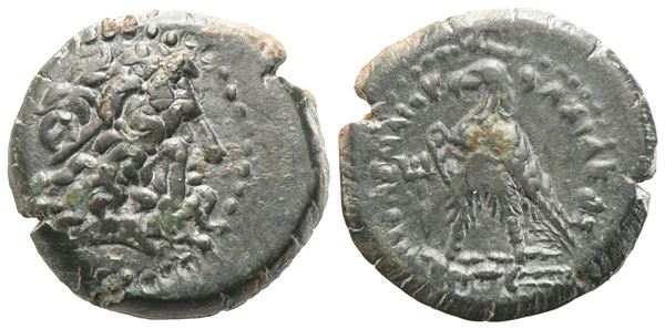 Ptolemaic Kings of Egypt, Ptolemy III Eupator (246-221 BC), Dichalcon, Kaunos; Æ (1,71 g; 12,6 mm; 12 h)