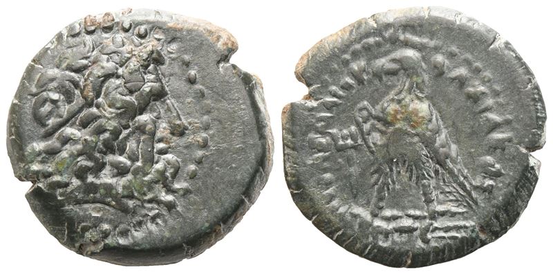 Ptolemaic Kings Of Egypt, Ptolemy III Eupator (246-221 Bc), Dichalcon, Kaunos; Æ (1,71 G; 12,6 MM...