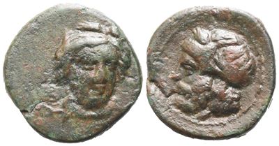 Moneta di Gela, Testa di Demetra, c. 339-310 a.C.