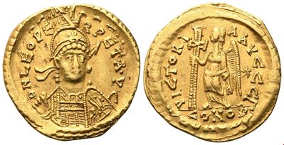 Leo I, Solidus (Costantinopoli), 462/466 ca., AV