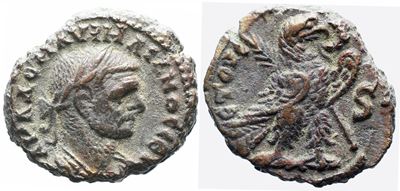 Aurelian (270-275). Egypt, Alexandria. Bi Tetradrachm
