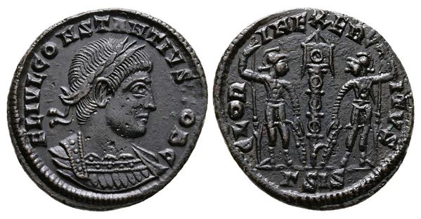 Constantius II (Caesar, 324-337). Æ Follis (17mm, 1.63g).  - Auction Greek, Roman and Byzantine Coins	 - Bertolami Fine Art - Prague