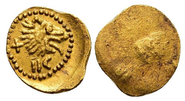 Etruria, Populonia, c. 300-250 BC. Replica of AV 12 1/2 Asses (11mm, 0.76g).  - Auction Greek, Roman and Byzantine Coins	 - Bertolami Fine Art - Prague