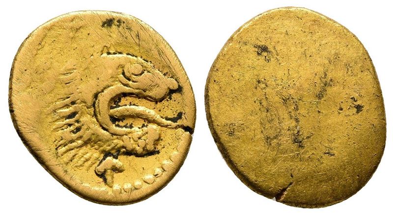Etruria, Populonia, C. 300-250 Bc. Replica Of Av 50 Asses (16mm, 4.14g).