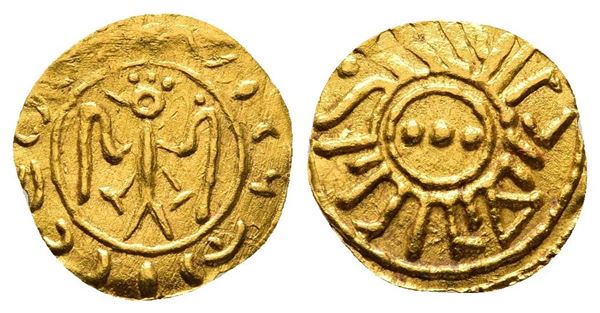 Italy, Sicily, Messina or Brindisi. Federico II (1197-1250). Replica of AV Tarì (12mm, 0.77g).