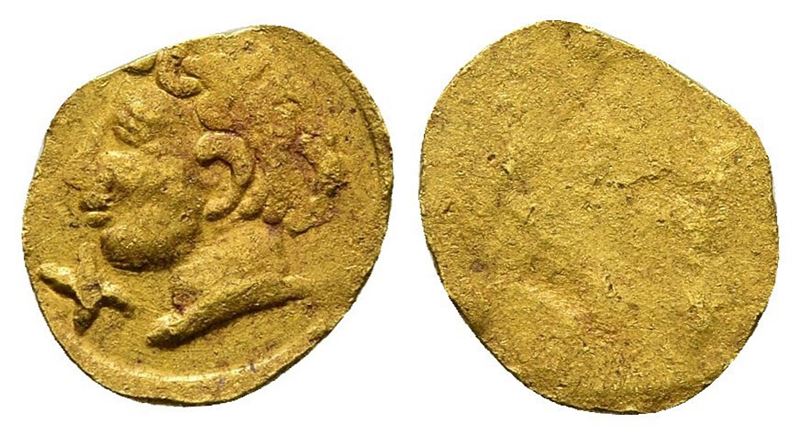 Etruria, Populonia, C. 300-250 Bc. Replica Of Av 10 Asses (11mm, 0.52g).