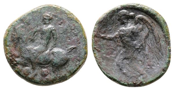 Sicily, Himera, c. 425-409 BC. Æ Tetras (15mm, 1.90g).