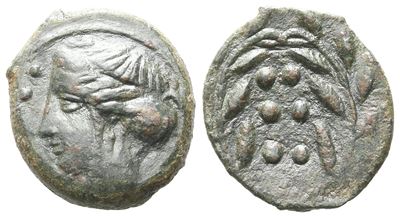 Sicily, Himera, C. 420-407 Bc. Æ Hemilitron (15mm, 2.28g).