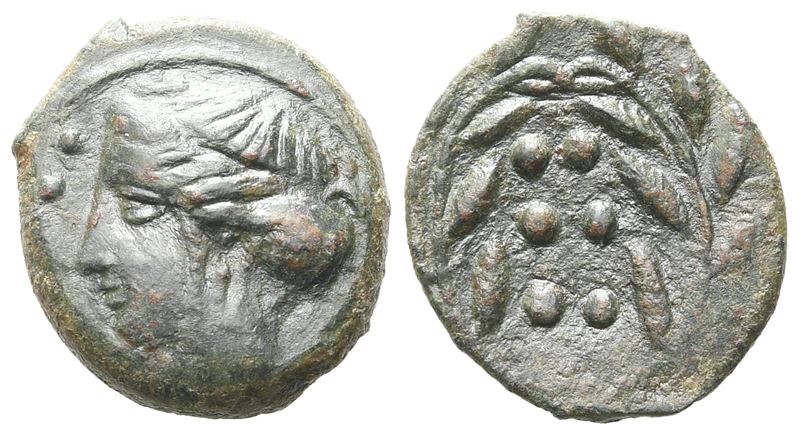 Sicily, Himera, C. 420-407 Bc. Æ Hemilitron (15mm, 2.28g).