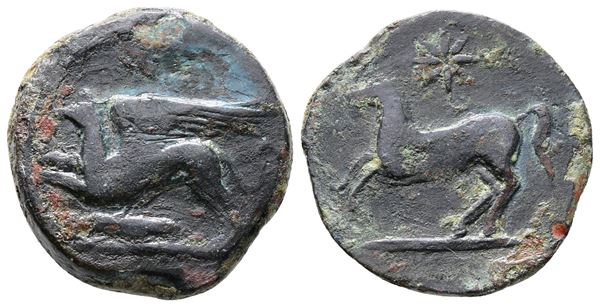 Sicily, "Kainon", c. 360-340 BC. Æ (22mm, 6.76g).  - Auction Greek, Roman and Byzantine Coins	 - Bertolami Fine Art - Prague