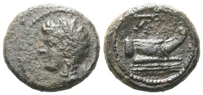 Sicily, Panormos, 2nd-1st Century Bc. Æ (15mm, 3.11g).