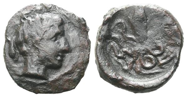 Sicily, Syracuse, c. 435-415 BC. Æ Onkia (13mm, 1.42g).