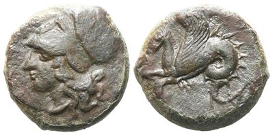 Sicily, Syracuse, 400-390 Bc. Æ Litra (17mm, 6.17g).