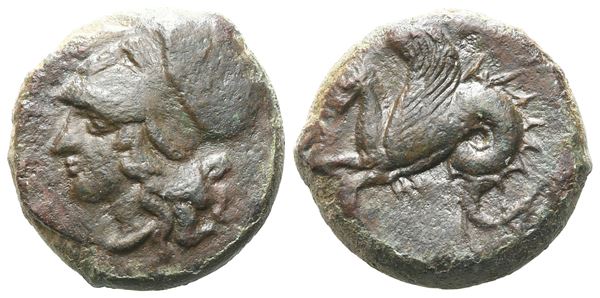 Sicily, Syracuse, 400-390 BC. Æ Litra (16 mm, 6.17 g).