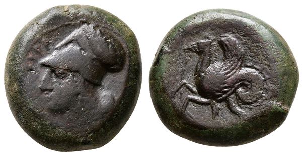 Sicily, Syracuse, 400-390 BC. Æ Litra (19mm, 9.38g).  - Auction Greek, Roman and Byzantine Coins	 - Bertolami Fine Art - Prague