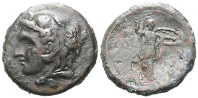 Sicily, Syracuse. Pyrrhos (278-276 Bc). Æ (24mm, 9.87g).