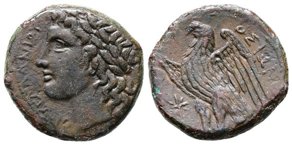 Sicily, Syracuse. Hiketas II (287-278 BC). Æ (22mm, 7.15g).