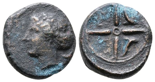 Sicily, Syracuse, c. 415-405 BC. Æ Hemilitron (15mm, 3.38g).  - Auction Greek, Roman and Byzantine Coins	 - Bertolami Fine Art - Prague