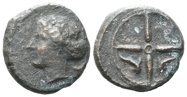 Sicily, Syracuse, c. 415-405 BC. Æ Hemilitron (15 mm, 3.38 g).