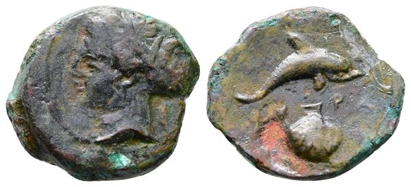 Sicily, Syracuse, c. 415-405 BC. Æ Hemilitron (17mm, 3.20g).