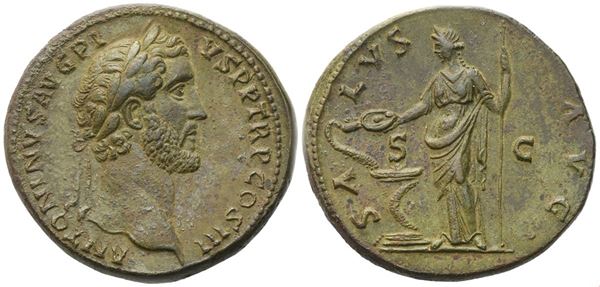 Antoninus Pius (138-161), Sestertius, Rome, 140-144; Æ (29,33 g; 33,3 mm; 6 h)