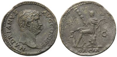 Hadrian (117-138), As, Rome, C. 130-133; Æ (8,38 G; 26,8 MM; 12 H)