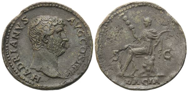 Hadrian (117-138), As, c. 130-133; Æ (8,38 g; 26,8 mm; 12 h)