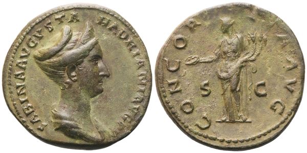Sabina Augusta, Sestertius, Rome, c. 127-138; Æ (21,84 g; 32 mm; 6 h)
