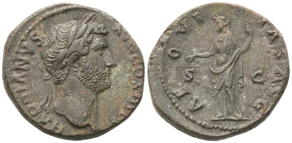 Hadrian (117-138), As, Rome, 134-138; Æ (16,19 g; 27 mm; 6 h)