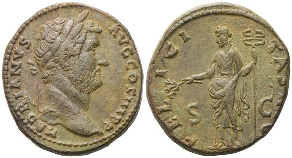 Hadrian (117-138), Sestertius, Rome, c. 134-138; Æ (29,38 g; 30,5 mm; 6 h)