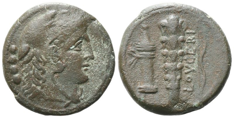Apulia, Luceria, Triens (c. 211-200 BC); Æ (12,46 g; 24,3 mm; 6 h)