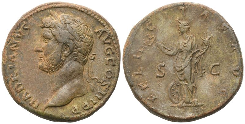 Hadrian (117–138), Sestertius, Roma, 130–138; Æ (27,50 g; 31,4 mm; 6 h)