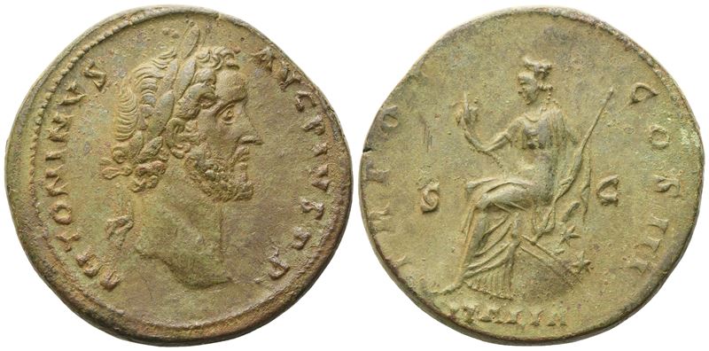 Antoninus Pius, Sestertius (Roma), 140–144 d.C.