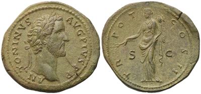 Antoninus Pius (138–161), Sestertius di Roma, 139 d.C. – Æ