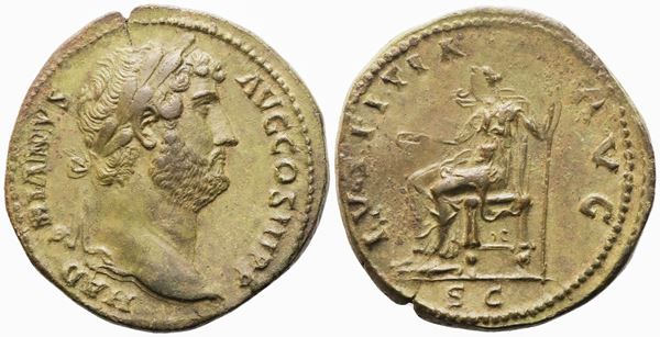 Hadrian (117-138), Sestertius, Rome, 136; Æ (25,30 g; 33 mm; 5 h)