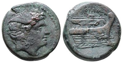 Anonymous, Rome, 217-215 Bc. Æ Semuncia (20mm, 6.42g).