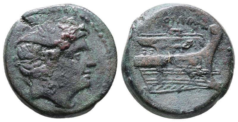 Anonymous, Rome, 217-215 Bc. Æ Semuncia (20mm, 6.42g).