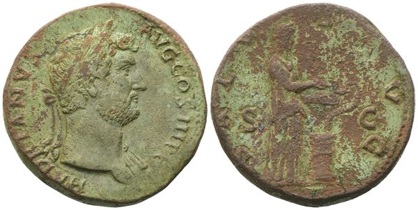 Hadrian (117-138), Sestertius, Rome, 134-138; Æ (28,82 g; 31 mm; 6 h)