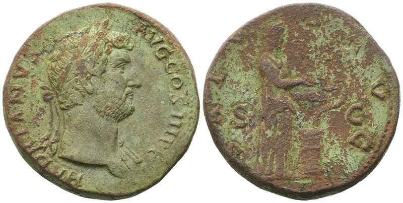 Hadrian (117-138), Sestertius, Rome, 134-138; Æ (28,82 G; 31 MM; 6 H)