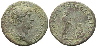 Hadrian (117-138), Sestertius, Rome, 130-133; Æ (11,79 G; 26,1 MM; 6 H)