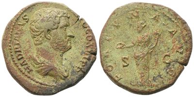 Hadrian (117-138), Sestertius, Rome, 134-138; Æ (15,26 G; 26,6 MM; 6 H)