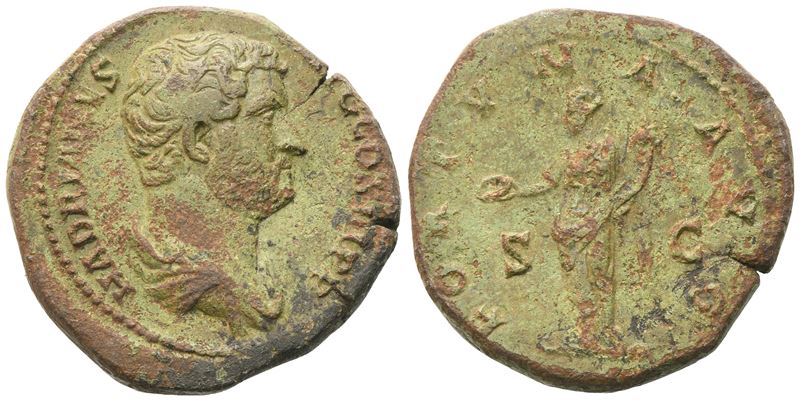 Hadrian (117-138), Sestertius, Rome, 134-138; Æ (15,26 G; 26,6 MM; 6 H)