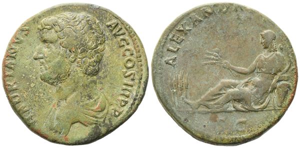 Hadrian (117-138), Sestertius, Rome, 134-138; Æ (28,06 g; 31,5 mm; 12 h)