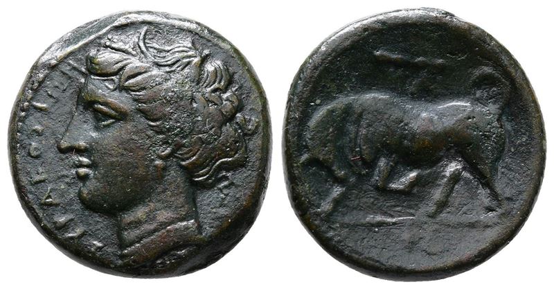 Sicily, Syracuse. Hieron II (275-215 Bc). Æ (19mm, 6.12g)