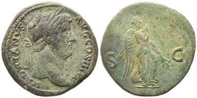 Hadrian (117-138), Sestertius, Rome, 134-138; Æ (26,29 G; 30,4 MM; 6 H)