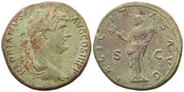 Hadrian (117-138), Sestertius, Rome, 134-138; Æ (26,89 g; 32 mm; 6 h)