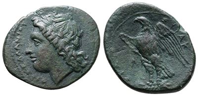Sicily, Syracuse. Hiketas II (287-278 Bc). Æ (24mm, 7.09g).